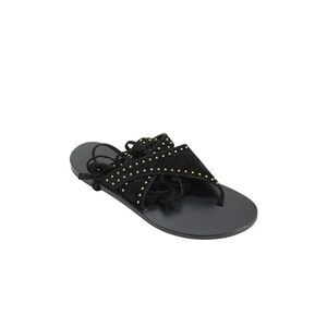 Saint Laurent Womens Strappy Sandals Black Size 6